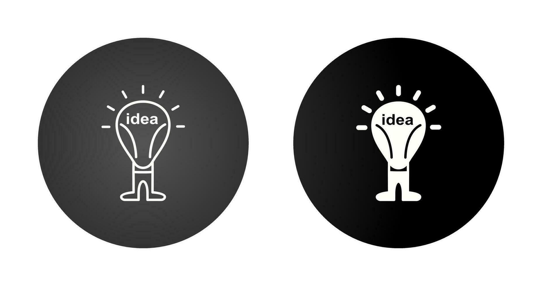 icono de vector de idea brillante