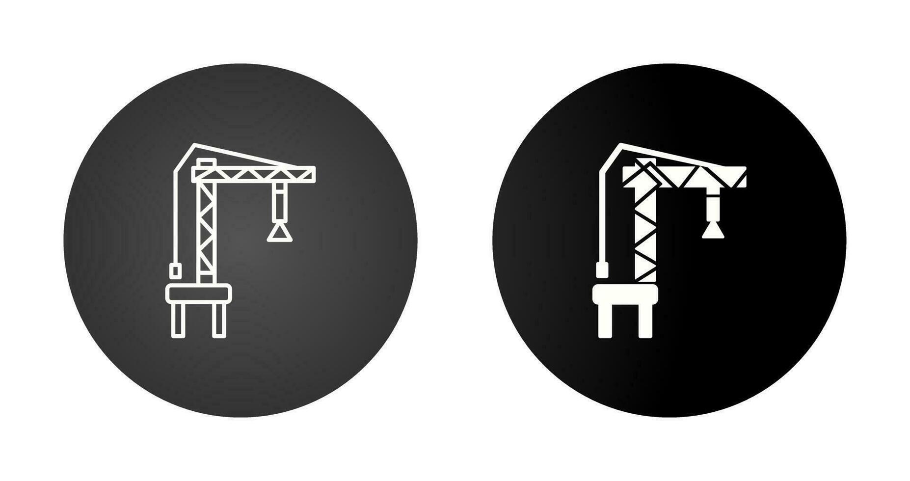 Harbor Crane Vector Icon