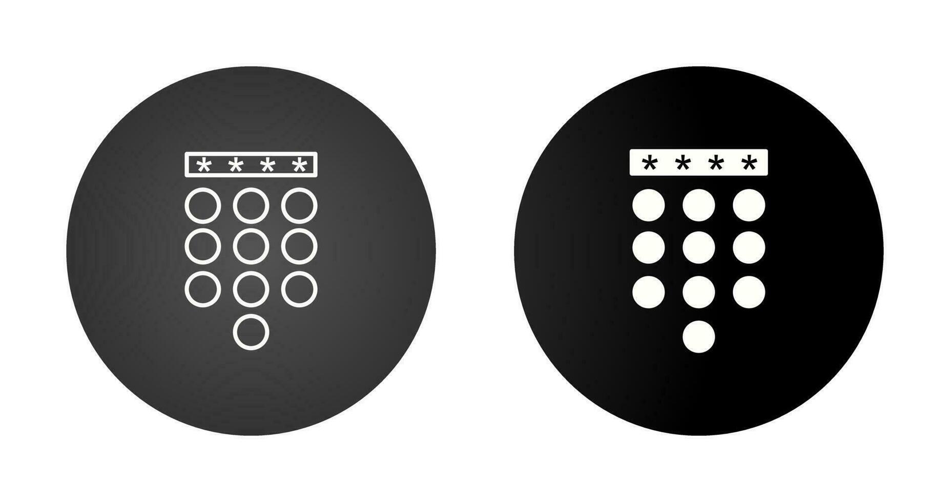 Passcode Lock Vector Icon