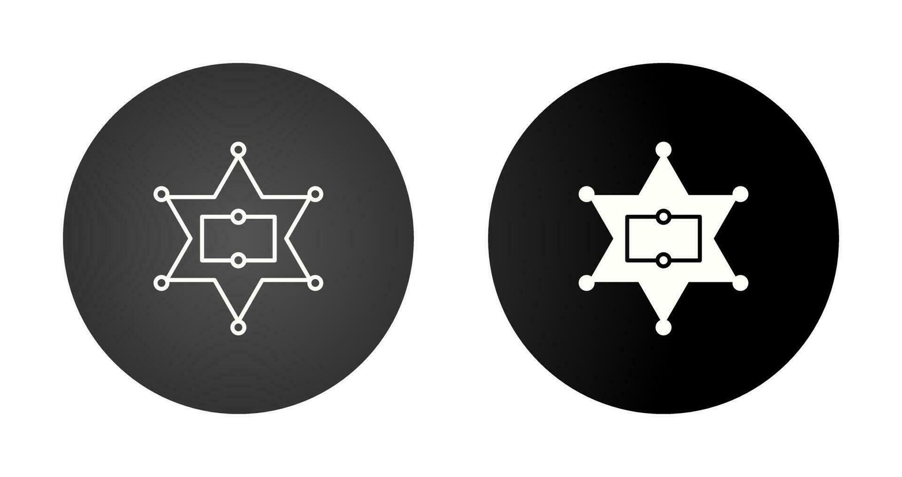 Sherrif Badge Vector Icon