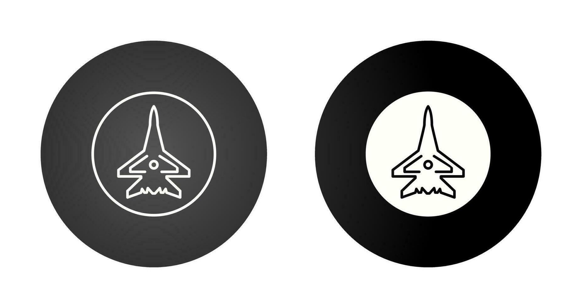 Fighter Plane Vector Icon