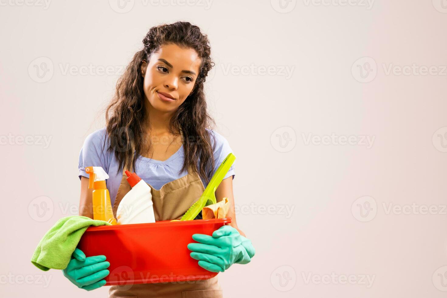 Portrait of a professional maid photo