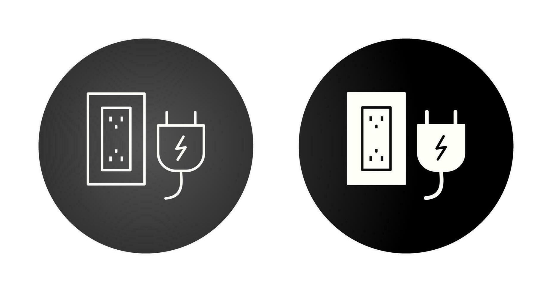Plug and Socket Vector Icon