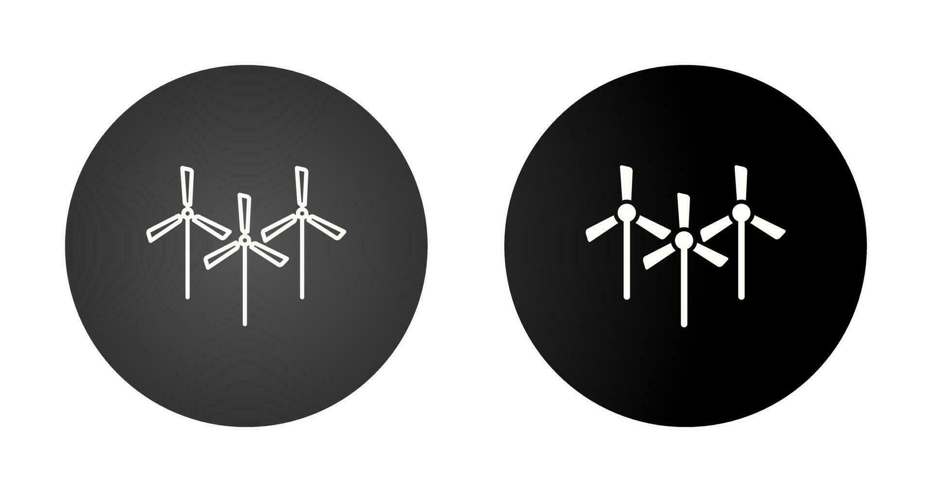 Multiple Windmills Vector Icon