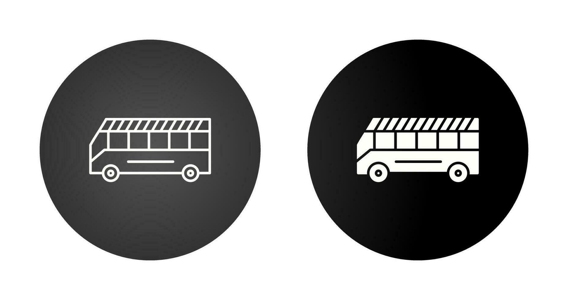 icono de vector de autobús escolar