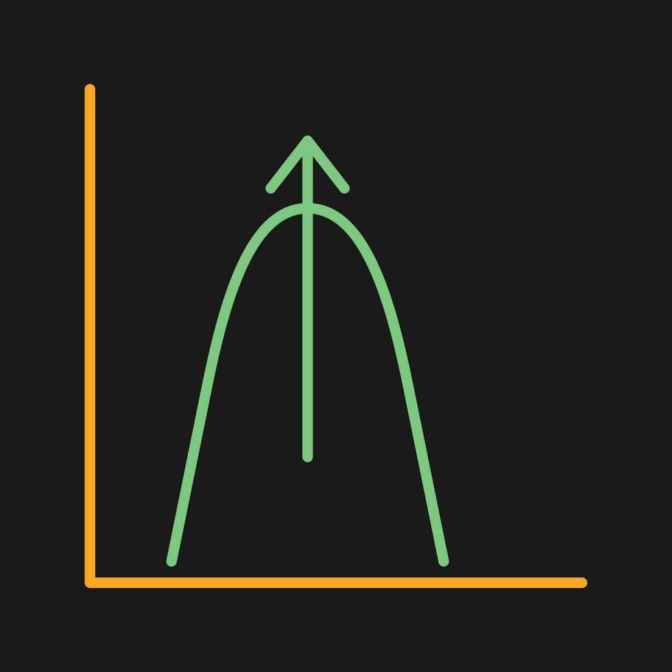 Bell Shaped Graph Vector Icon