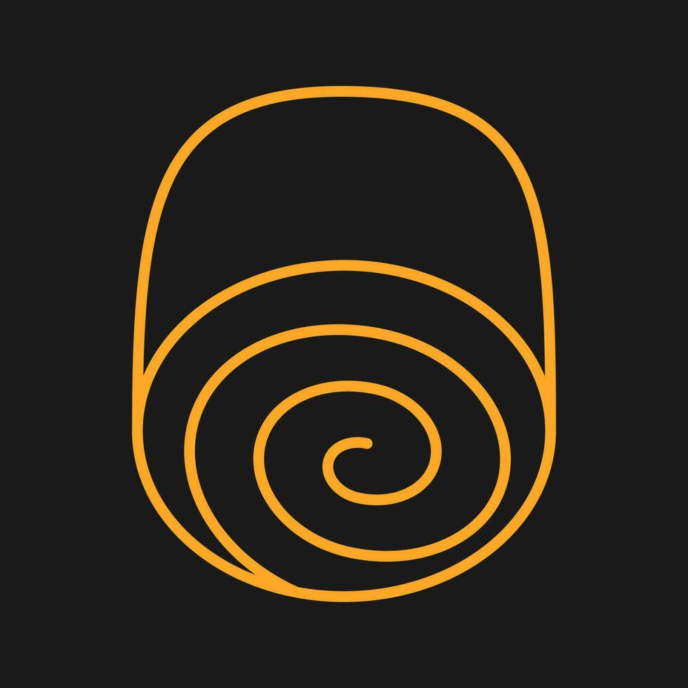 Swiss roll Vector Icon
