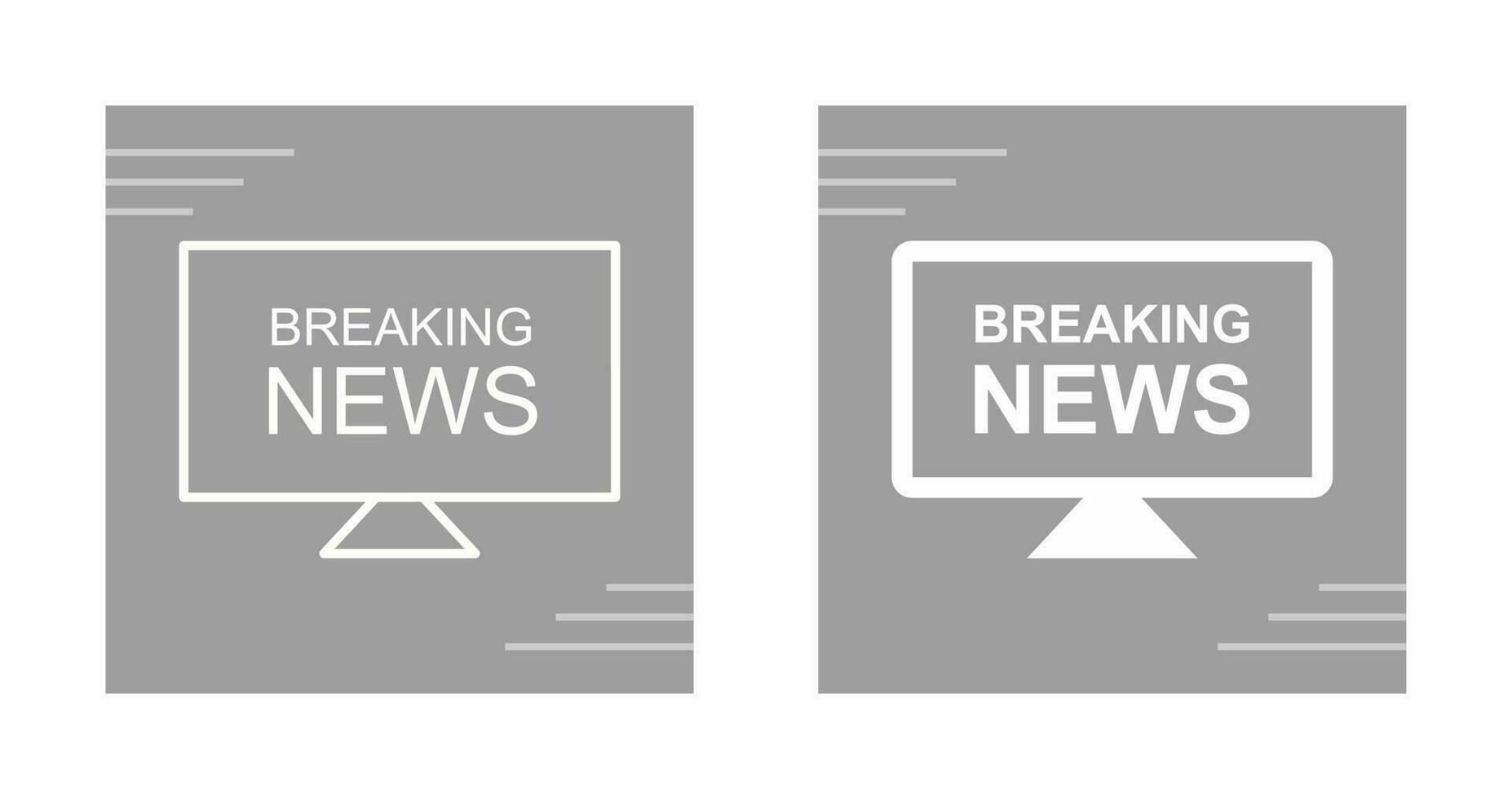 Breaking News Vector Icon