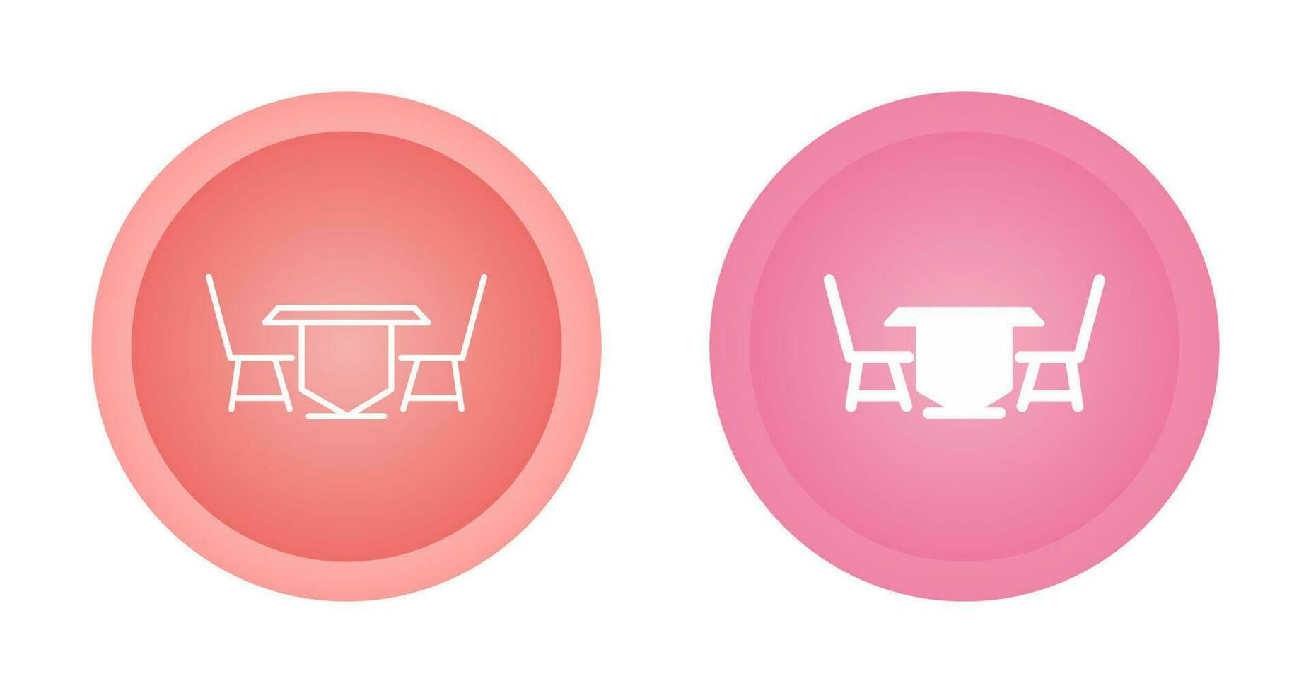 icono de vector de mesa de comedor