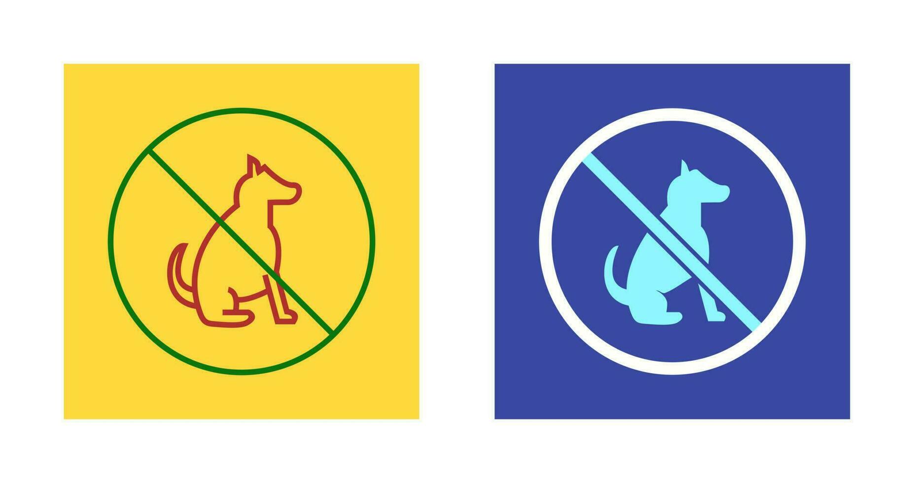 No Pet SIgn Vector Icon