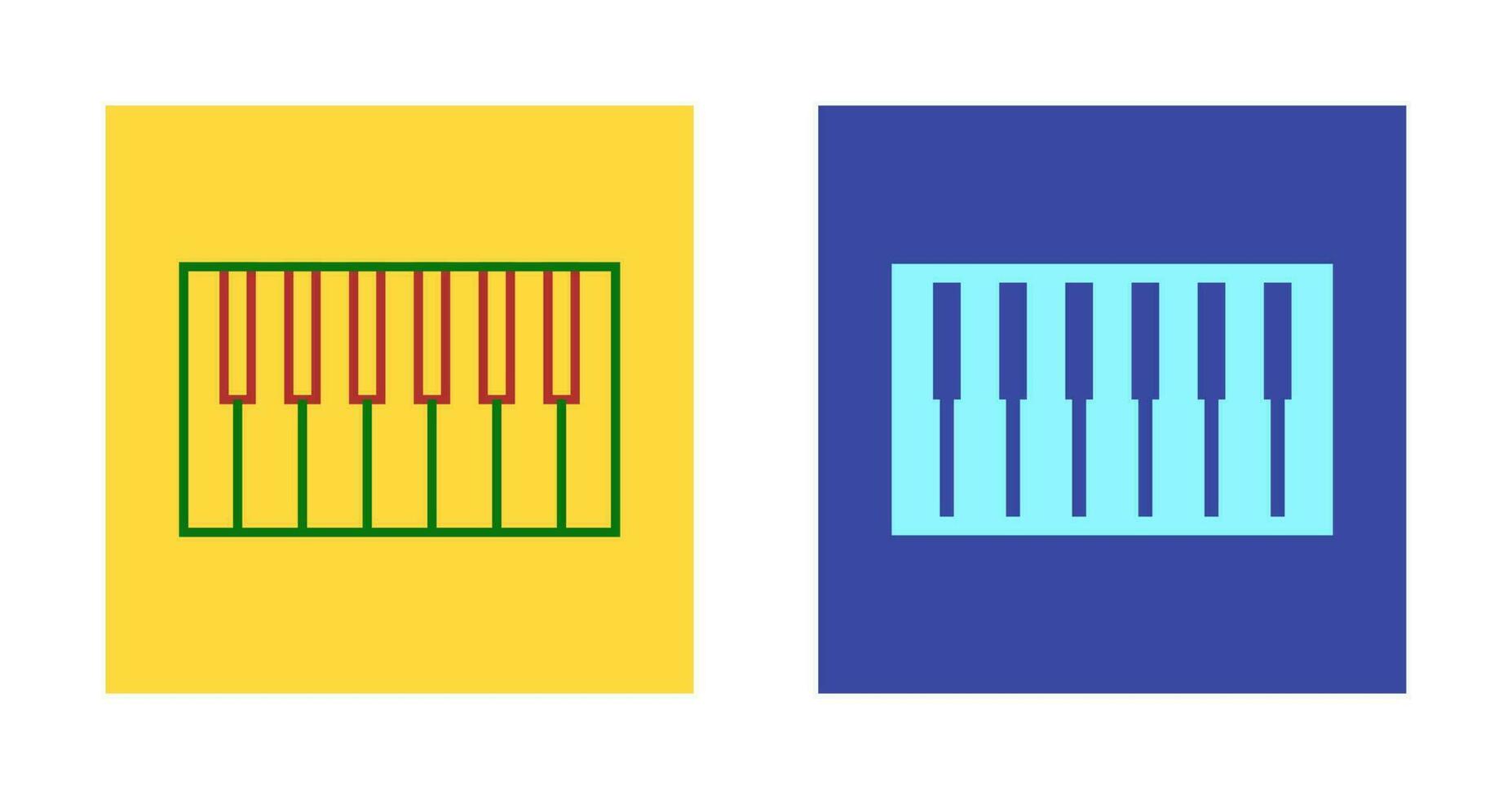 Piano Keyboard Vector Icon