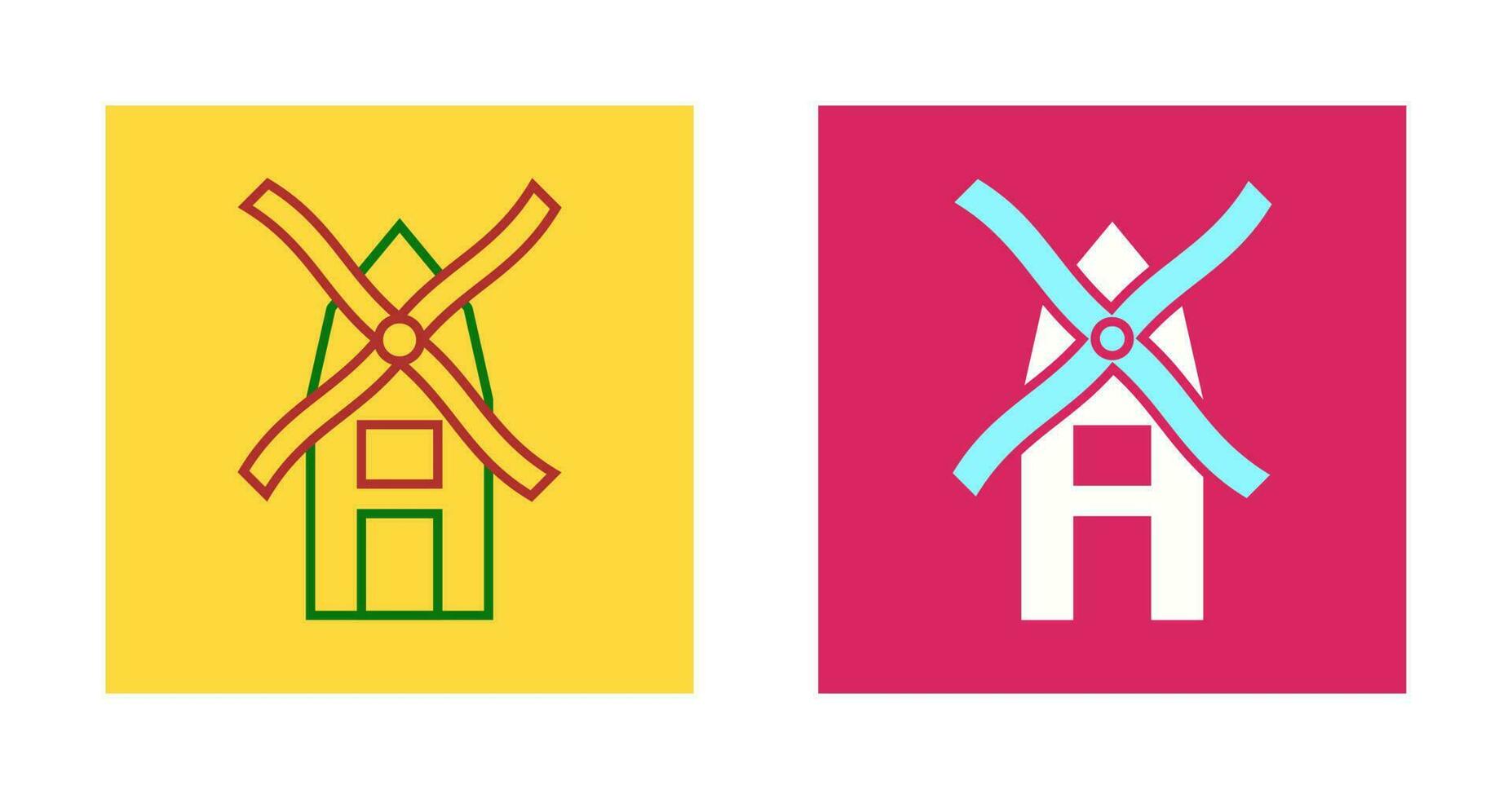 Windmill Vector Icon