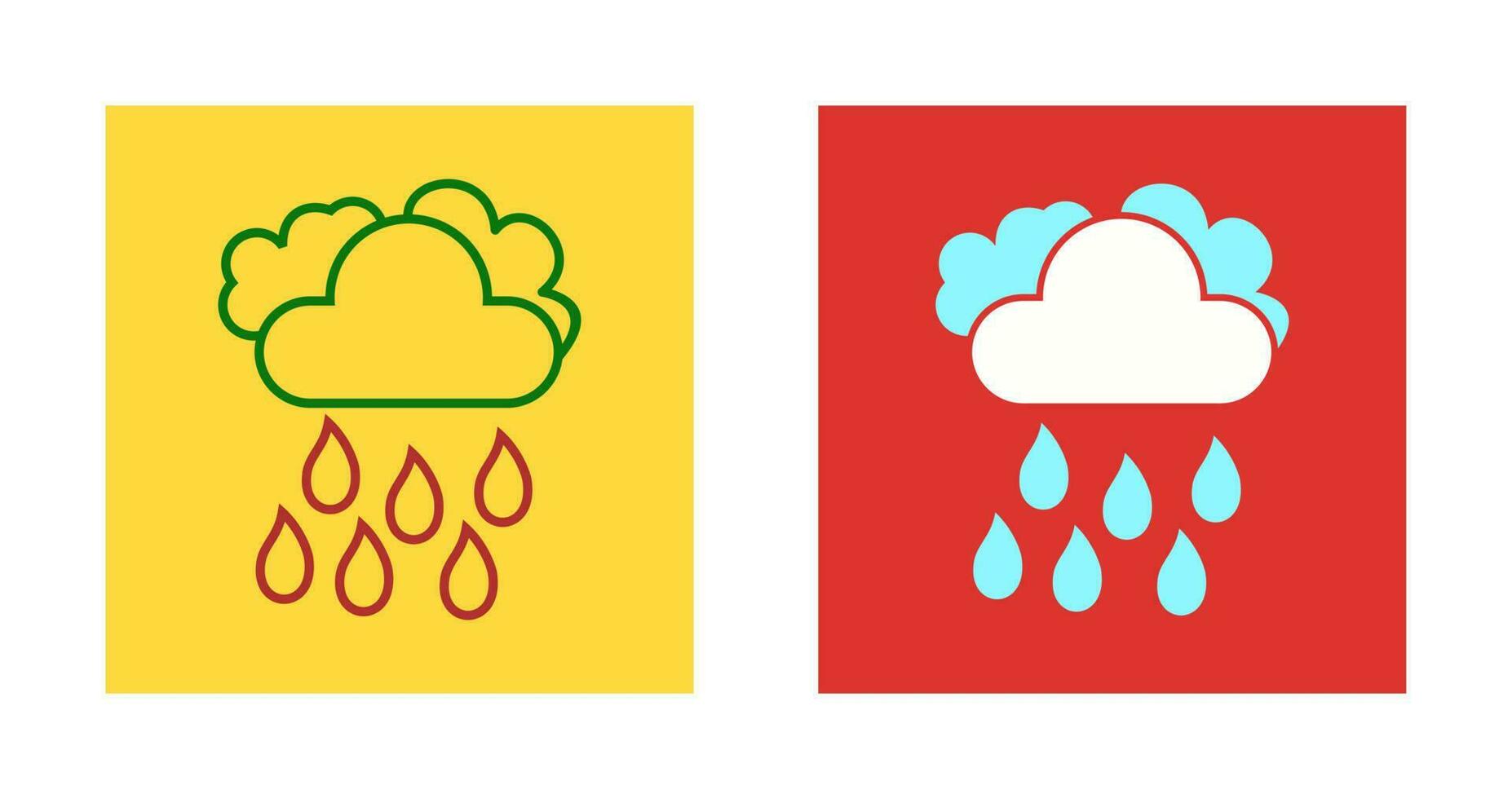 Light Rain Vector Icon