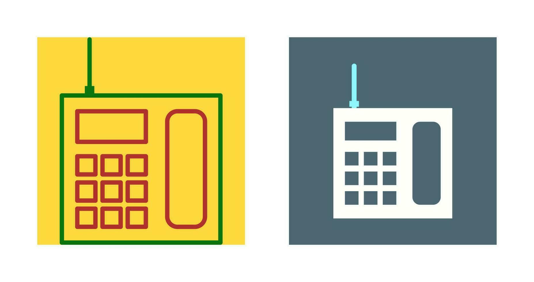 Wireless Landline Phone Vector Icon