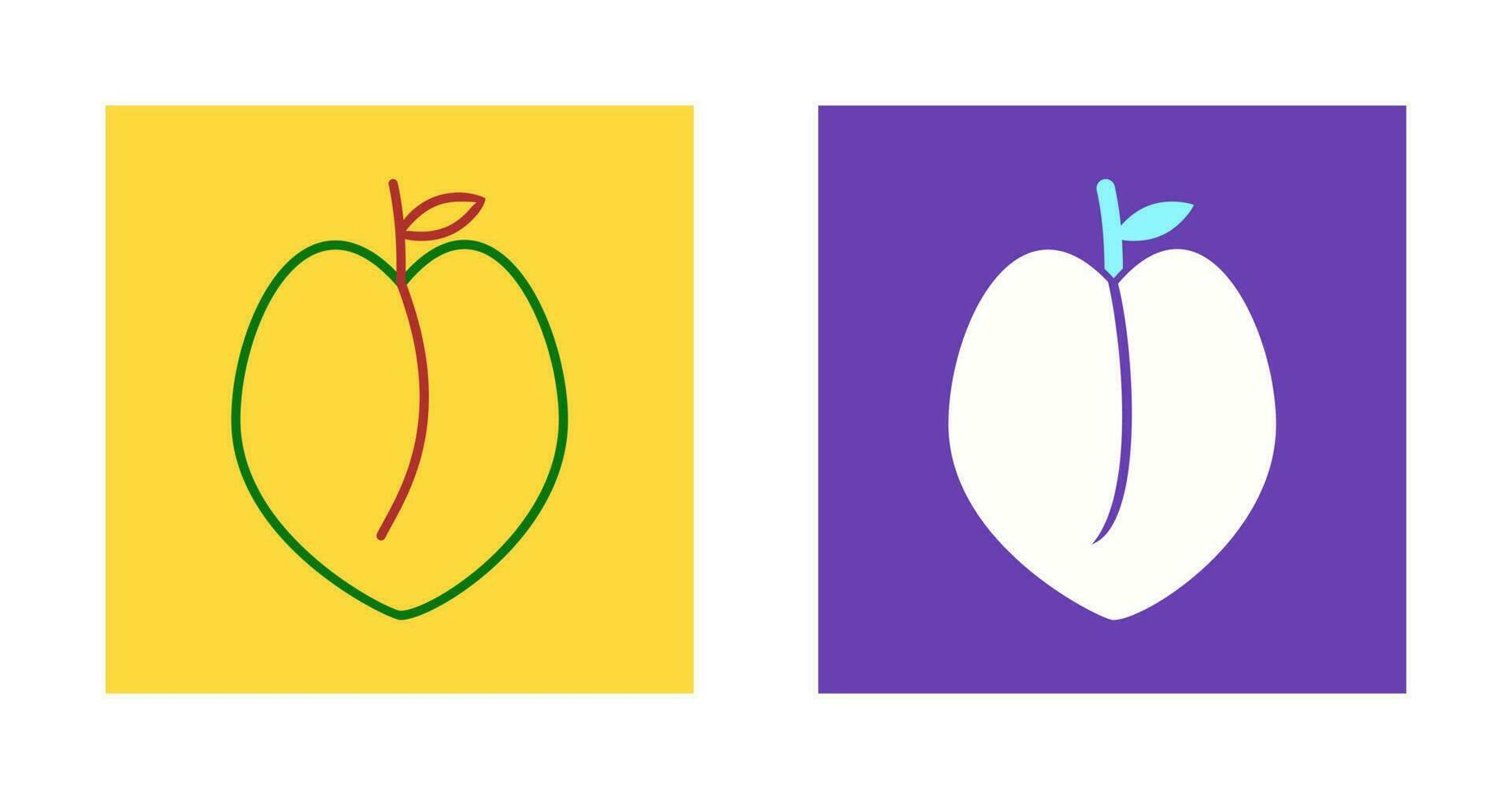 Peach Vector Icon