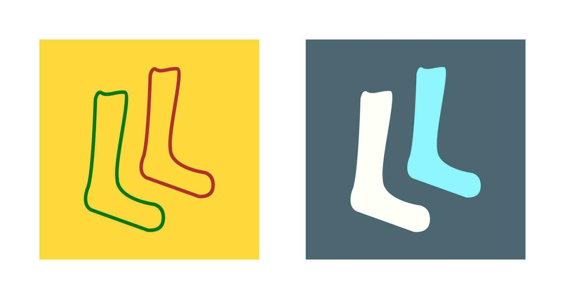 Pair of Socks Vector Icon
