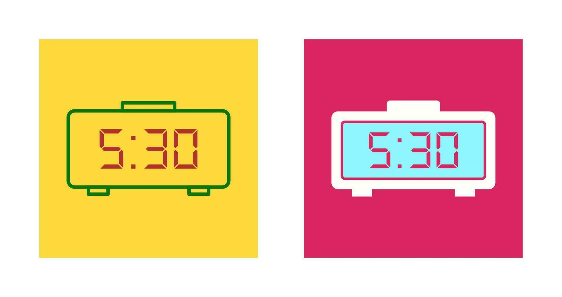 Digital Clock Vector Icon