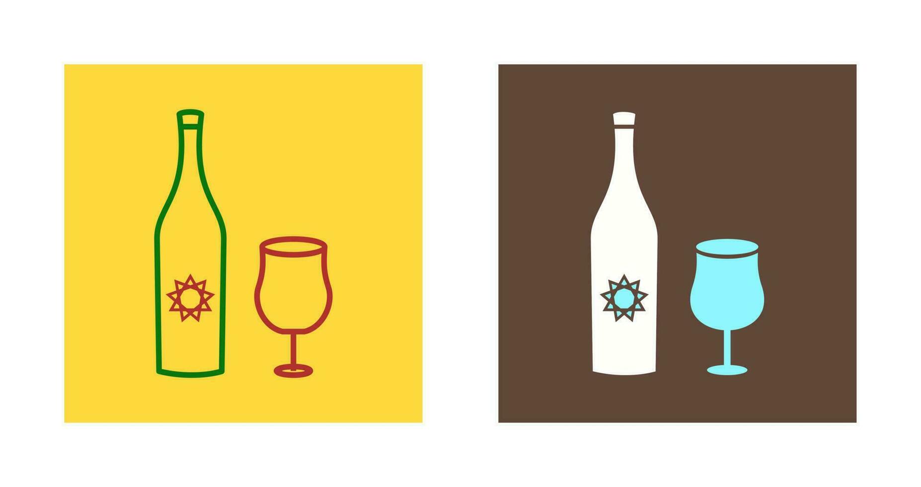 Goblet and Wine Vector Icon