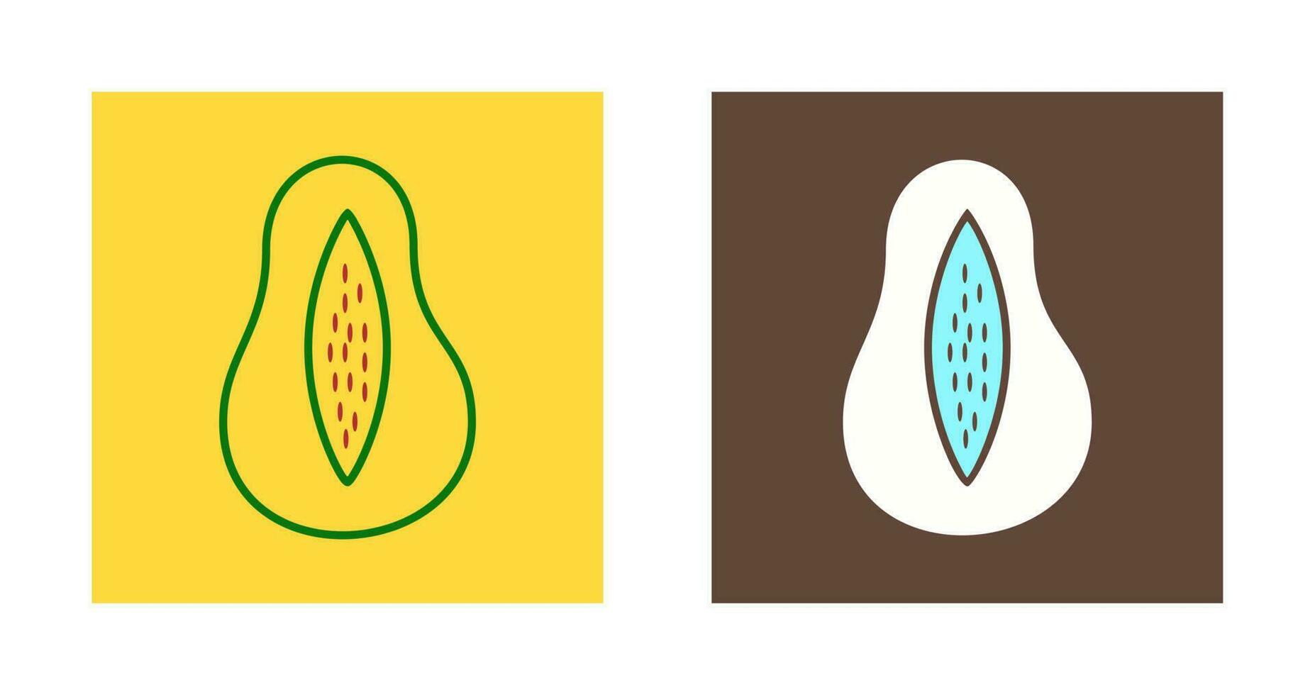 icono de vector de papaya