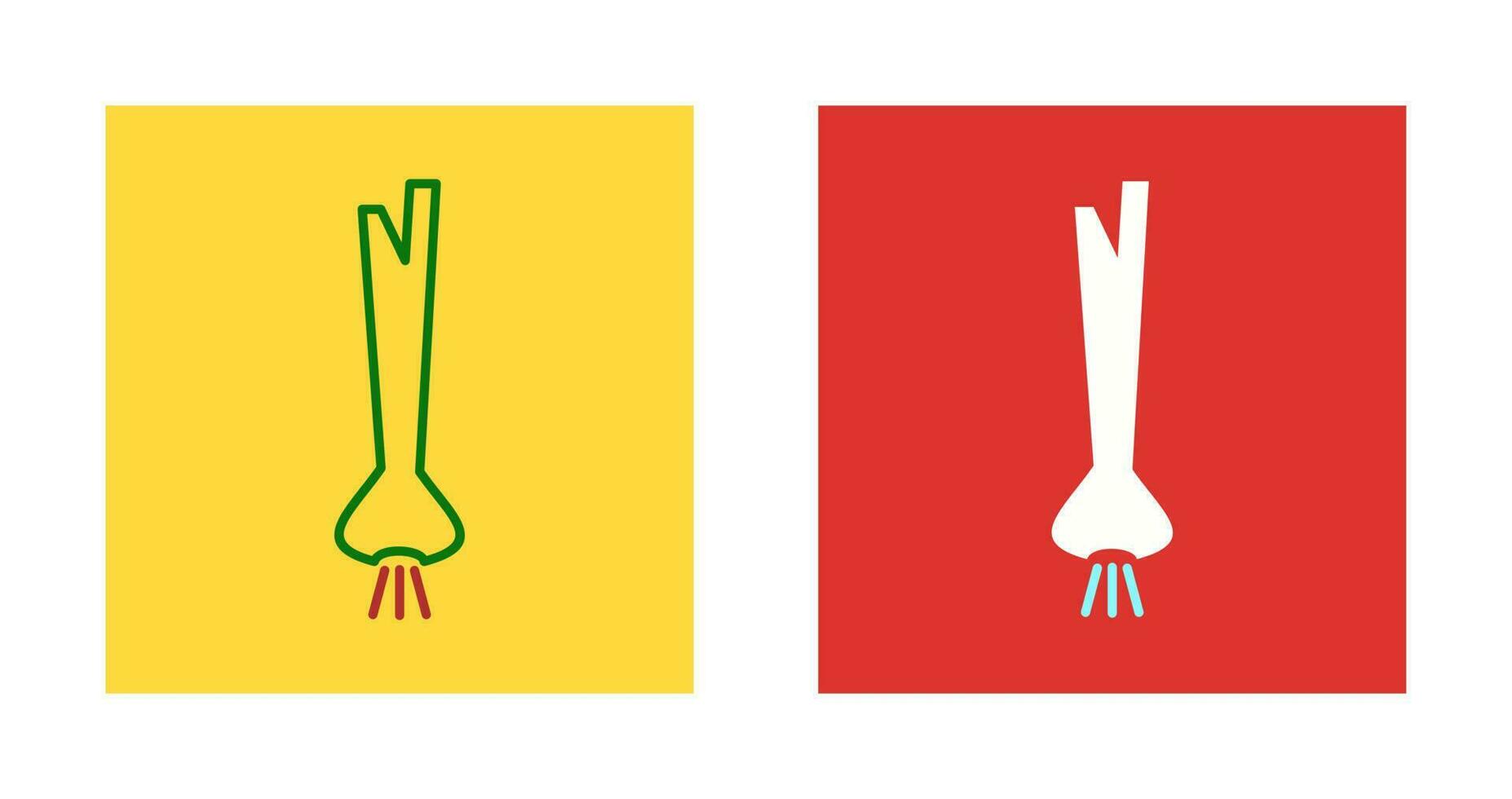 Spring Onion Vector Icon