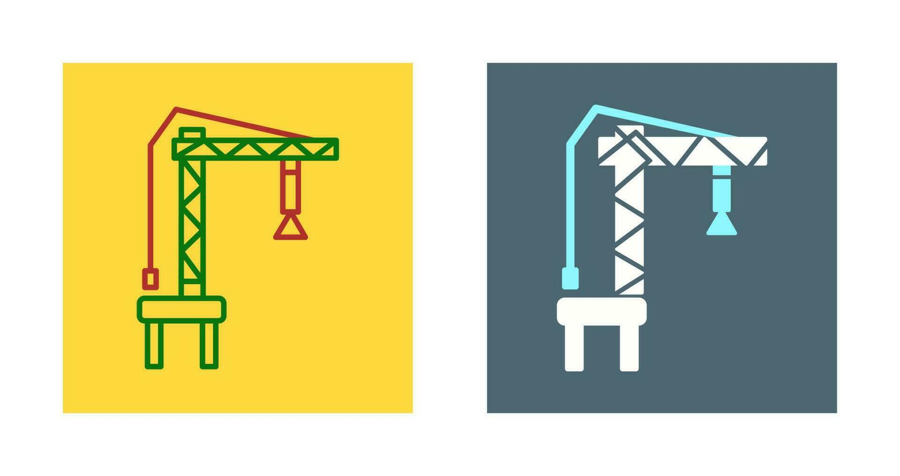 Harbor Crane Vector Icon