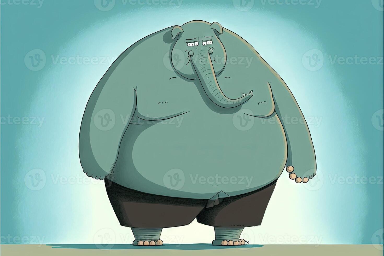 fat Elephant illustration 23927417 Stock Photo at Vecteezy