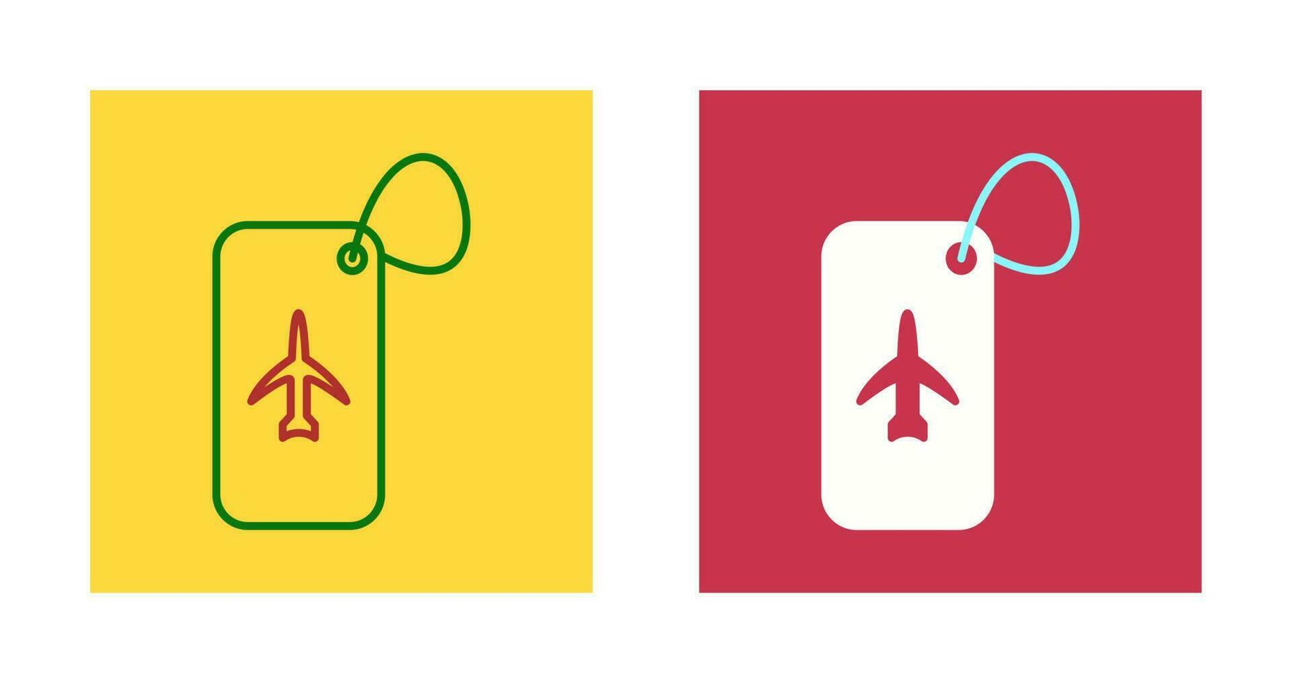 Luggage Tag Vector Icon