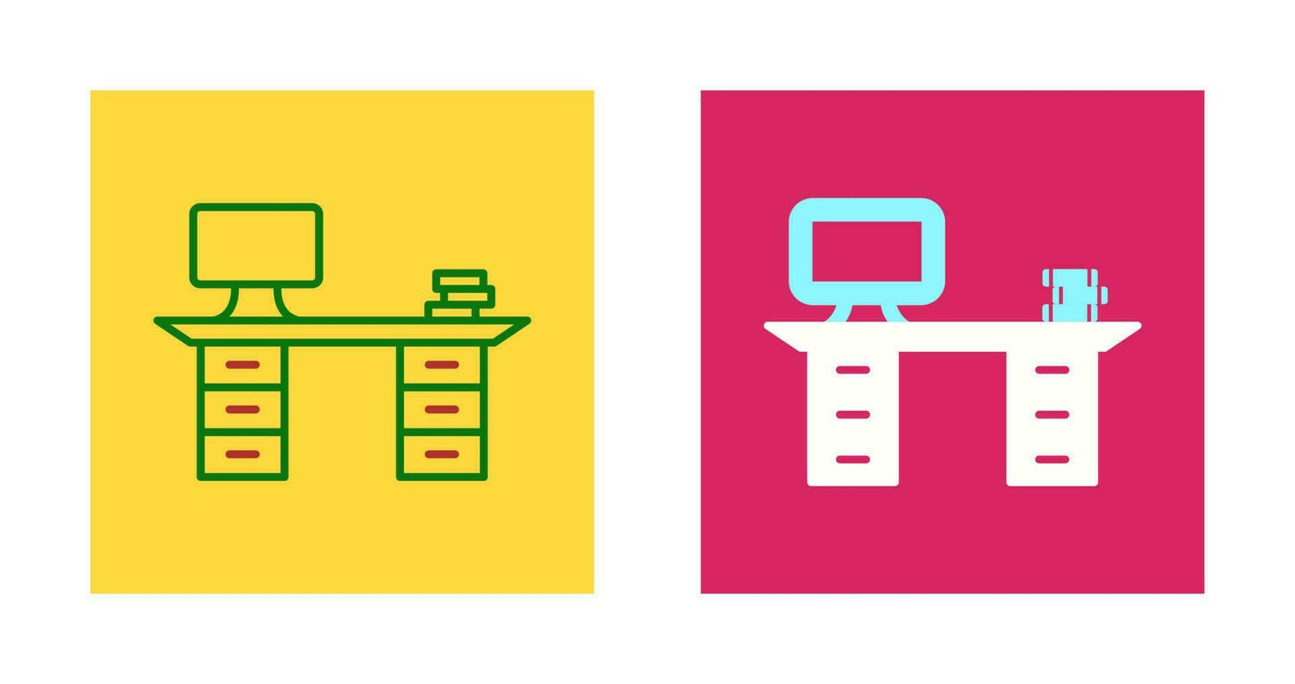 Working Desk Vector Icon