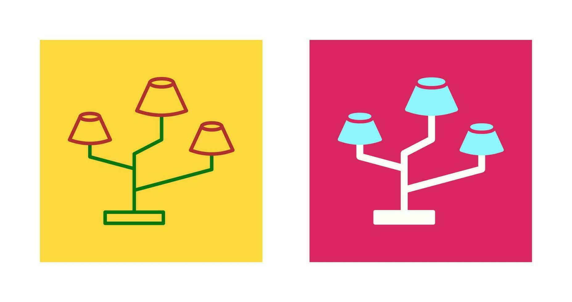 Lamps Stand Vector Icon