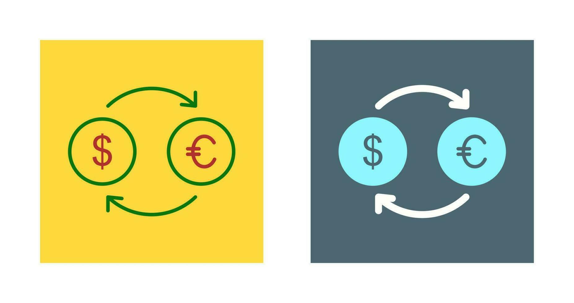 Dollar to Euro Vector Icon