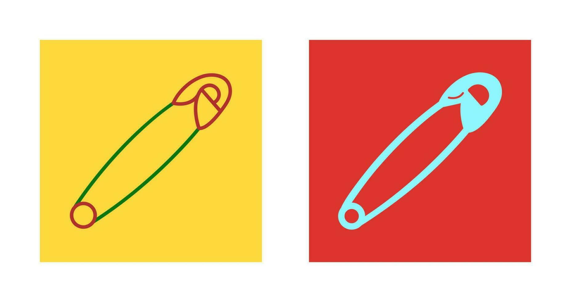 Safety Pin Vector Icon