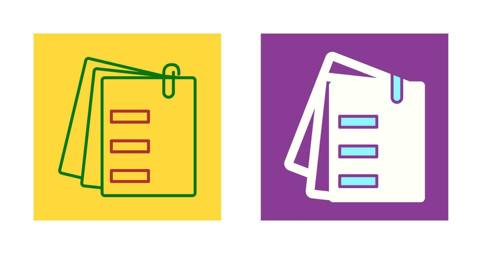 Attached Documents Vector Icon