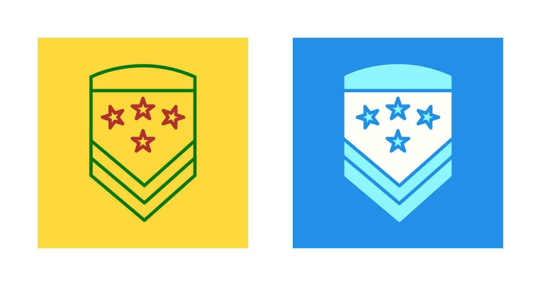 icono de vector de insignia militar