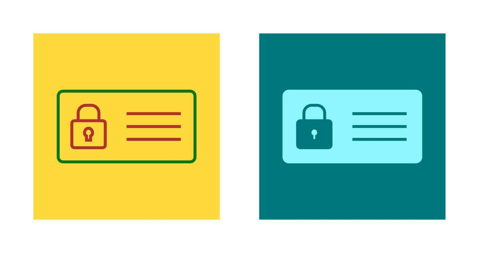 Protected Card Vector Icon