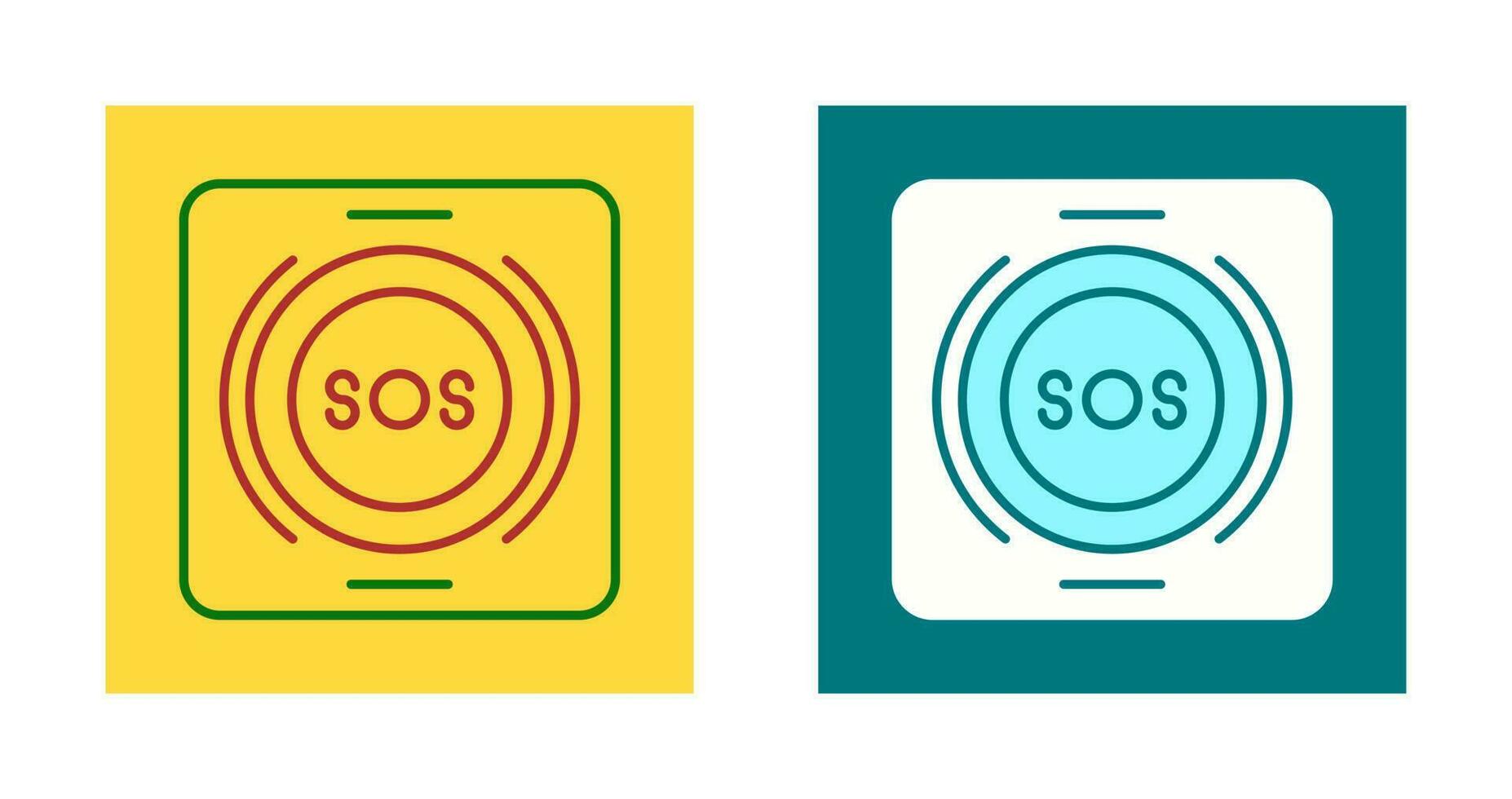 Emergency Button Vector Icon