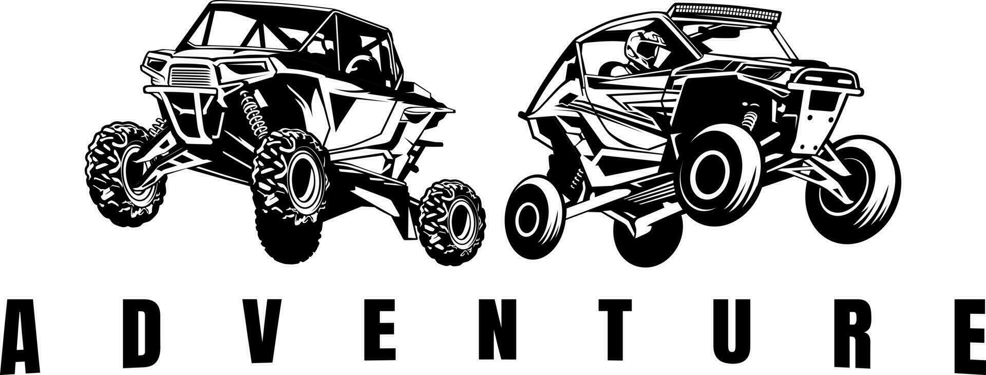 utv offroading vector de diseño de logotipo de club social