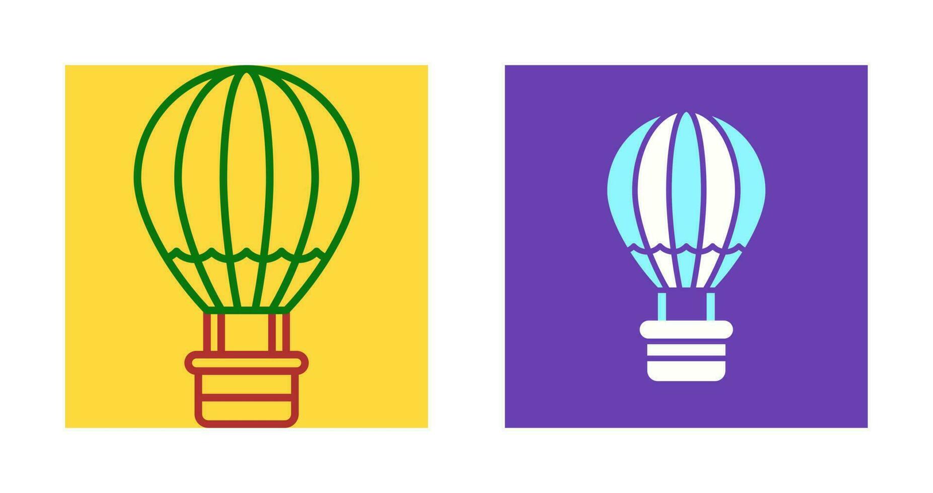 Hot Air Balloon Vector Icon