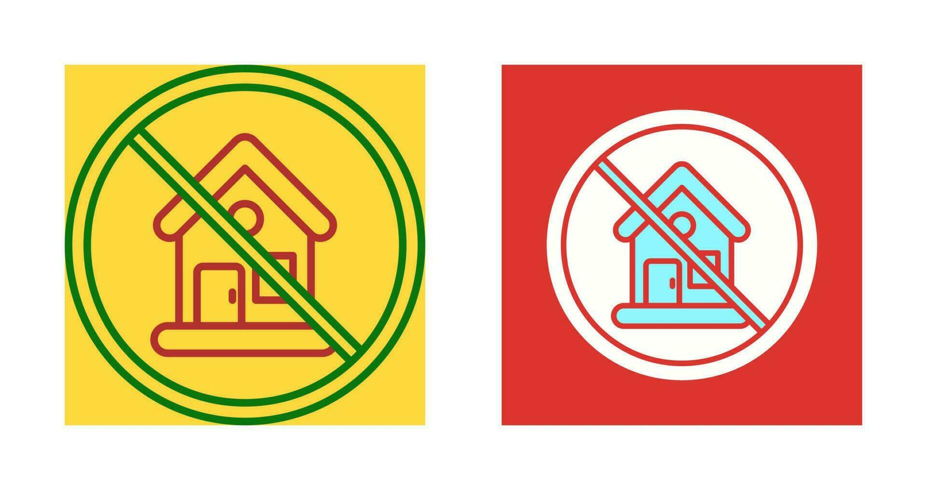 No House Vector Icon