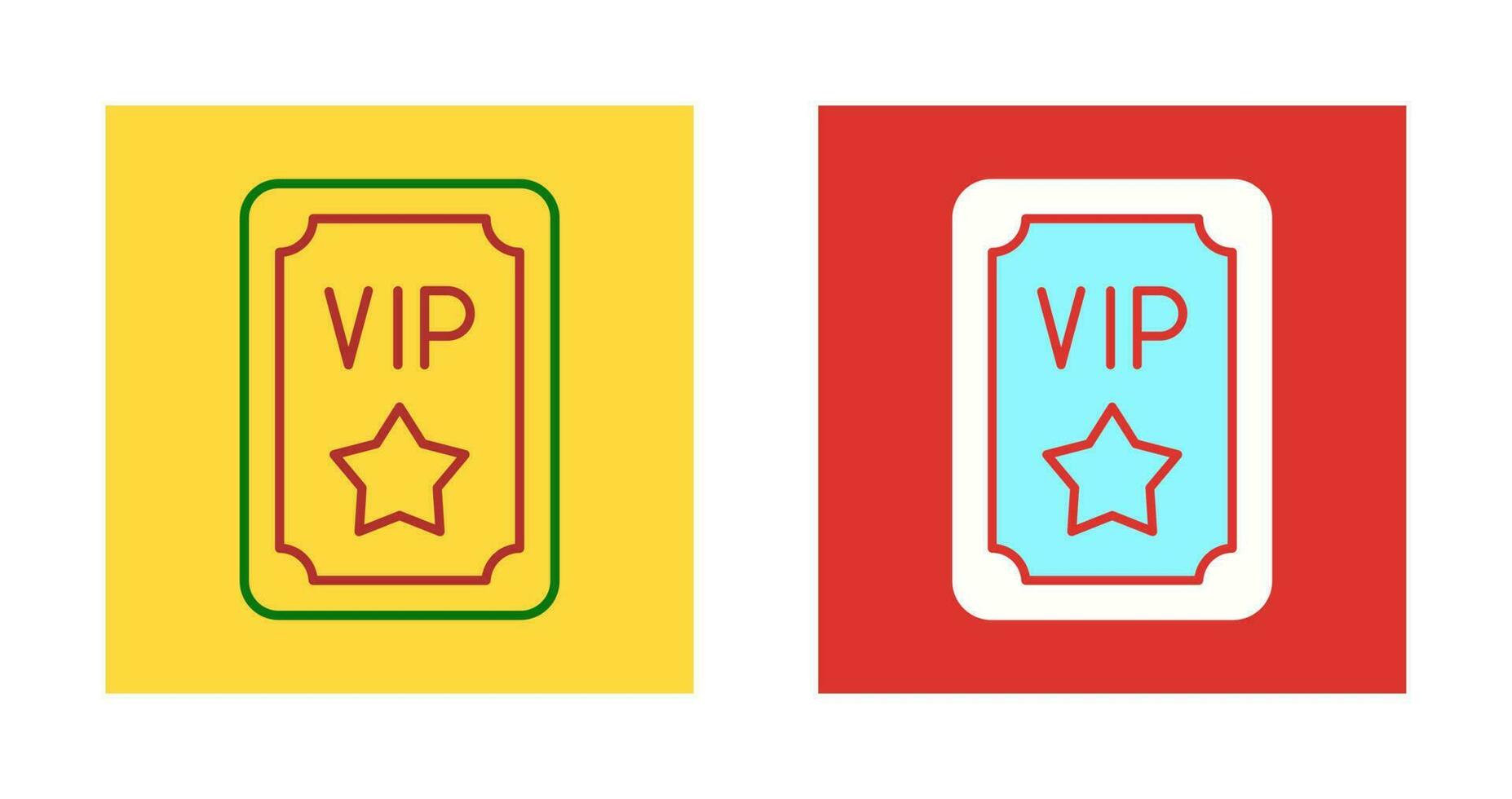 icono de vector de pase vip