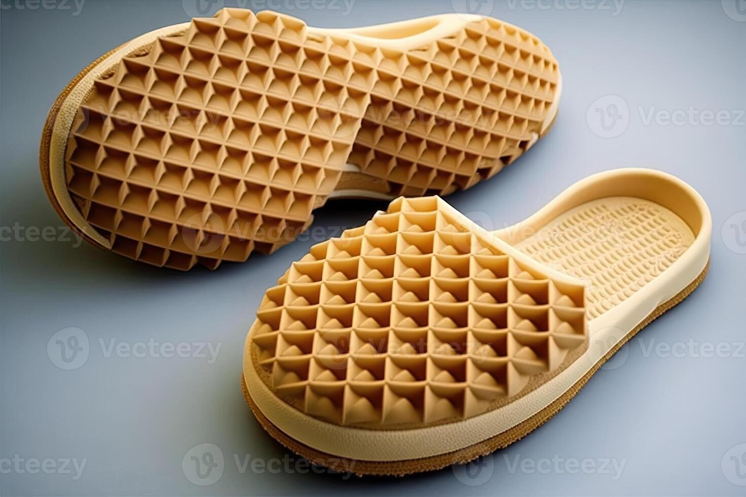 waffle shape slippers illustration photo