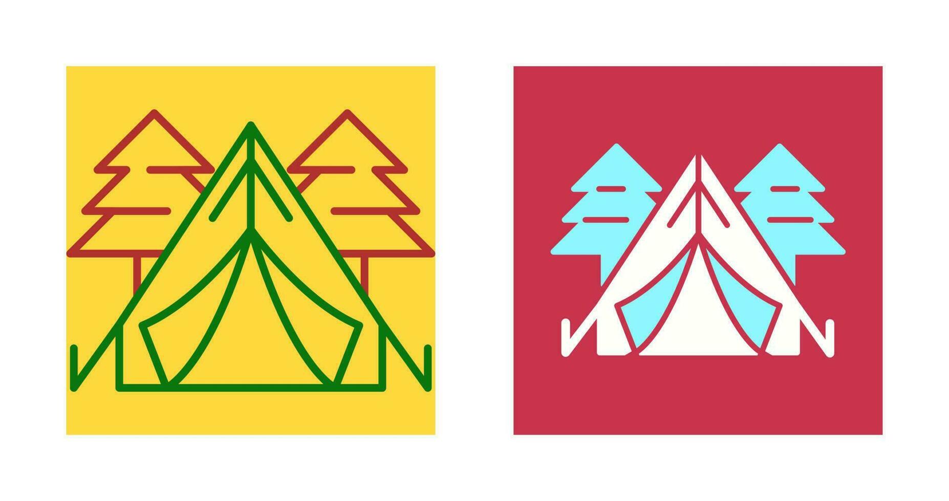 Tent Vector Icon