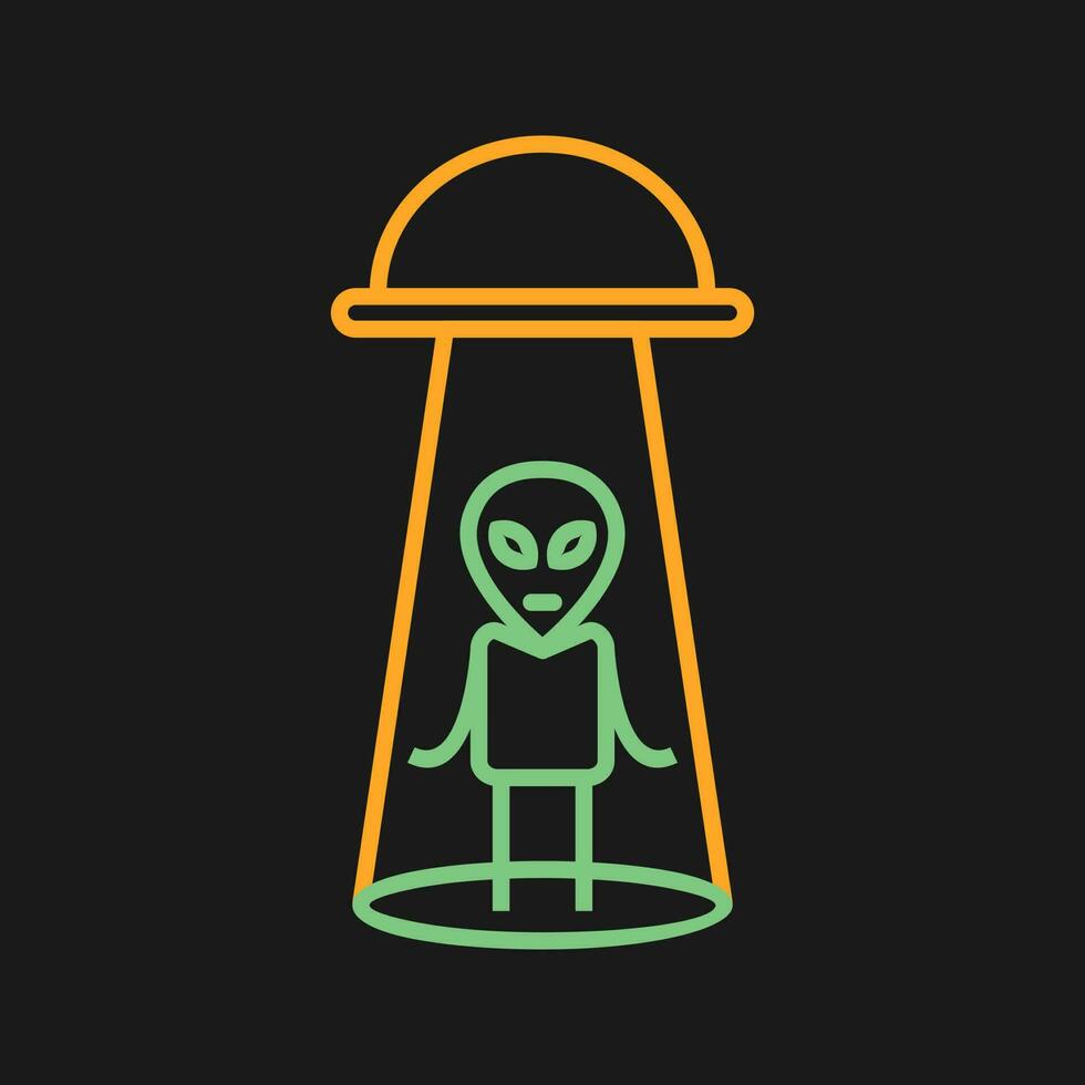 Alien Abduction Vector Icon