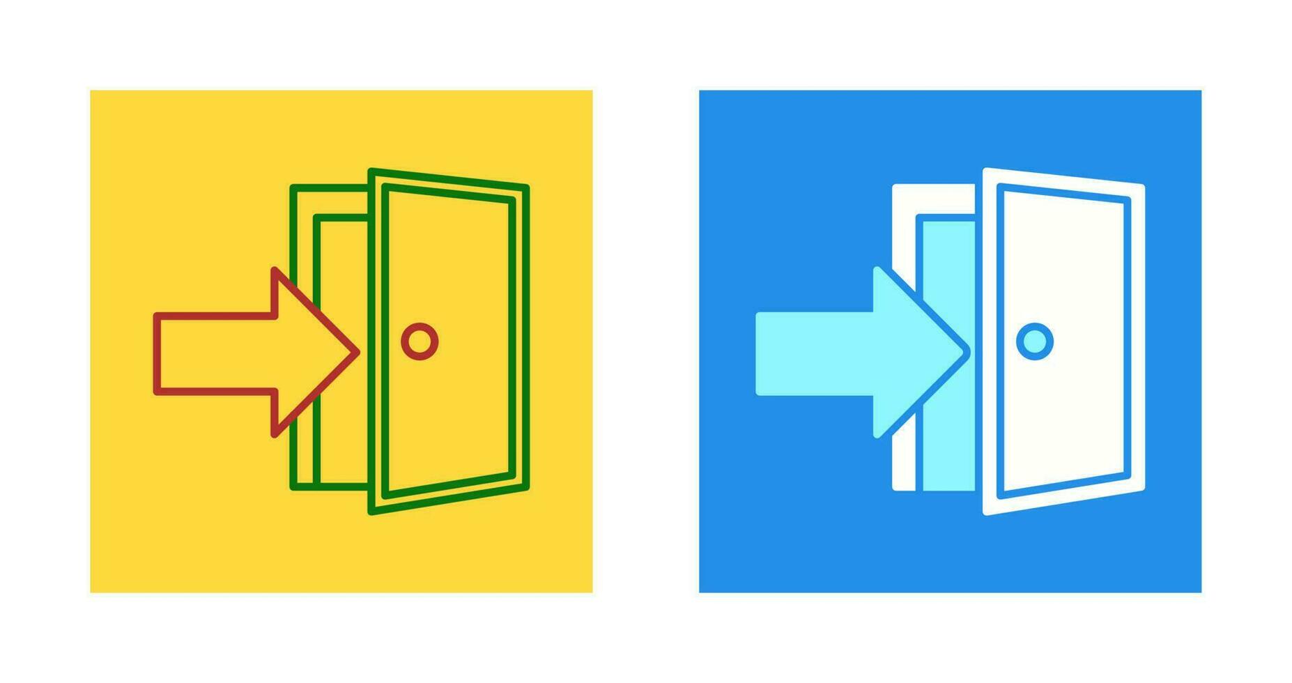 Exit Door Vector Icon