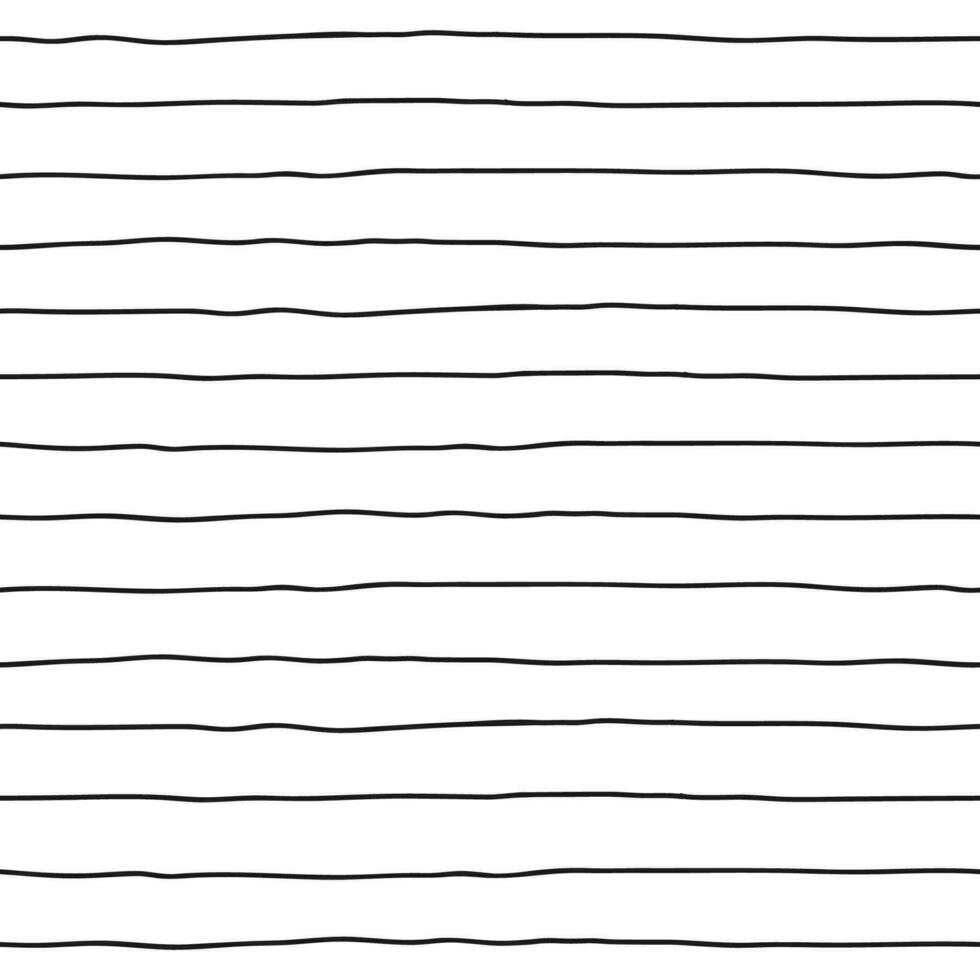 Stripe vector seamless pattern. Sketch line background. Doodle organic pen strokes texture. Hand drawn scribble thread ornament Lines of notepad, notes, diary documents.