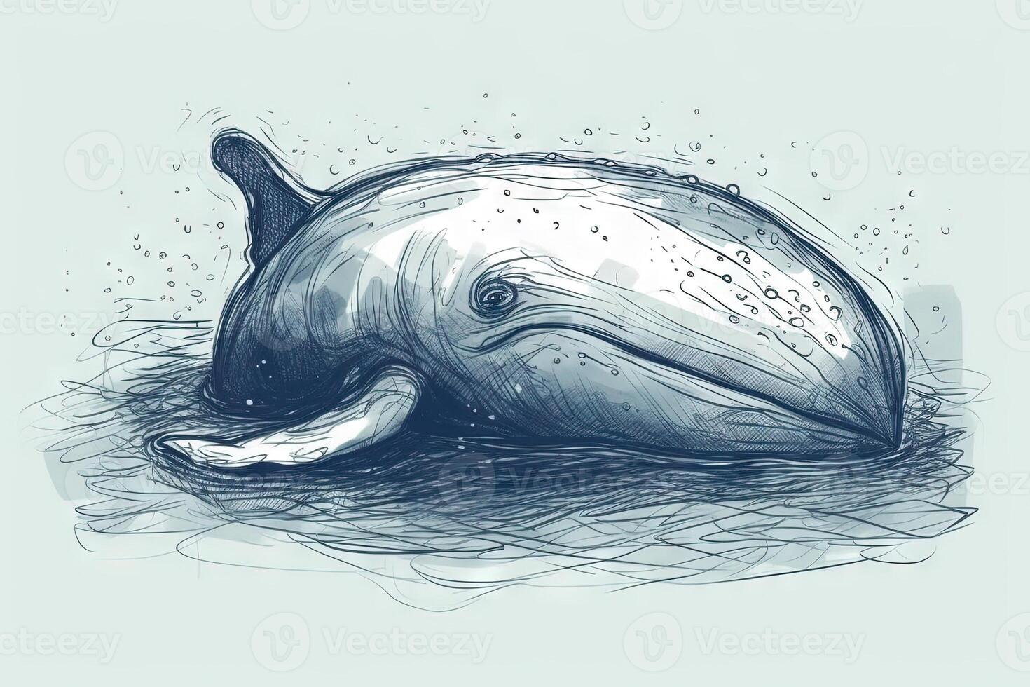 sleeping humpback whale illustration illustration photo