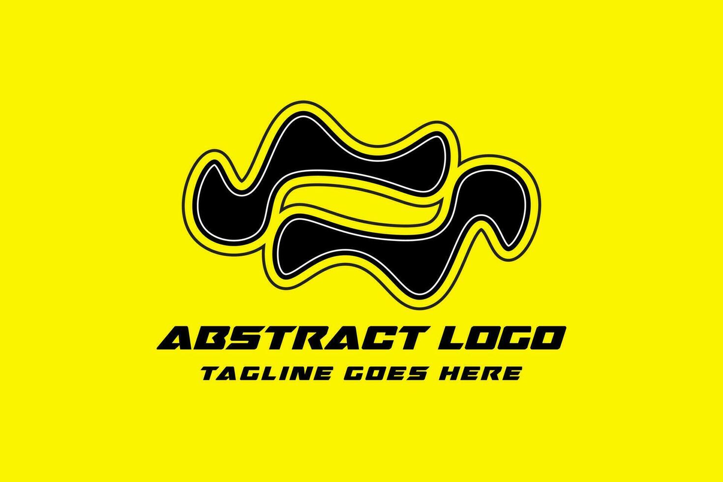 Abstract Design logo, suitable for a logo, icon, or t -shirt design. with black and white lines. simple and meaningful. vector