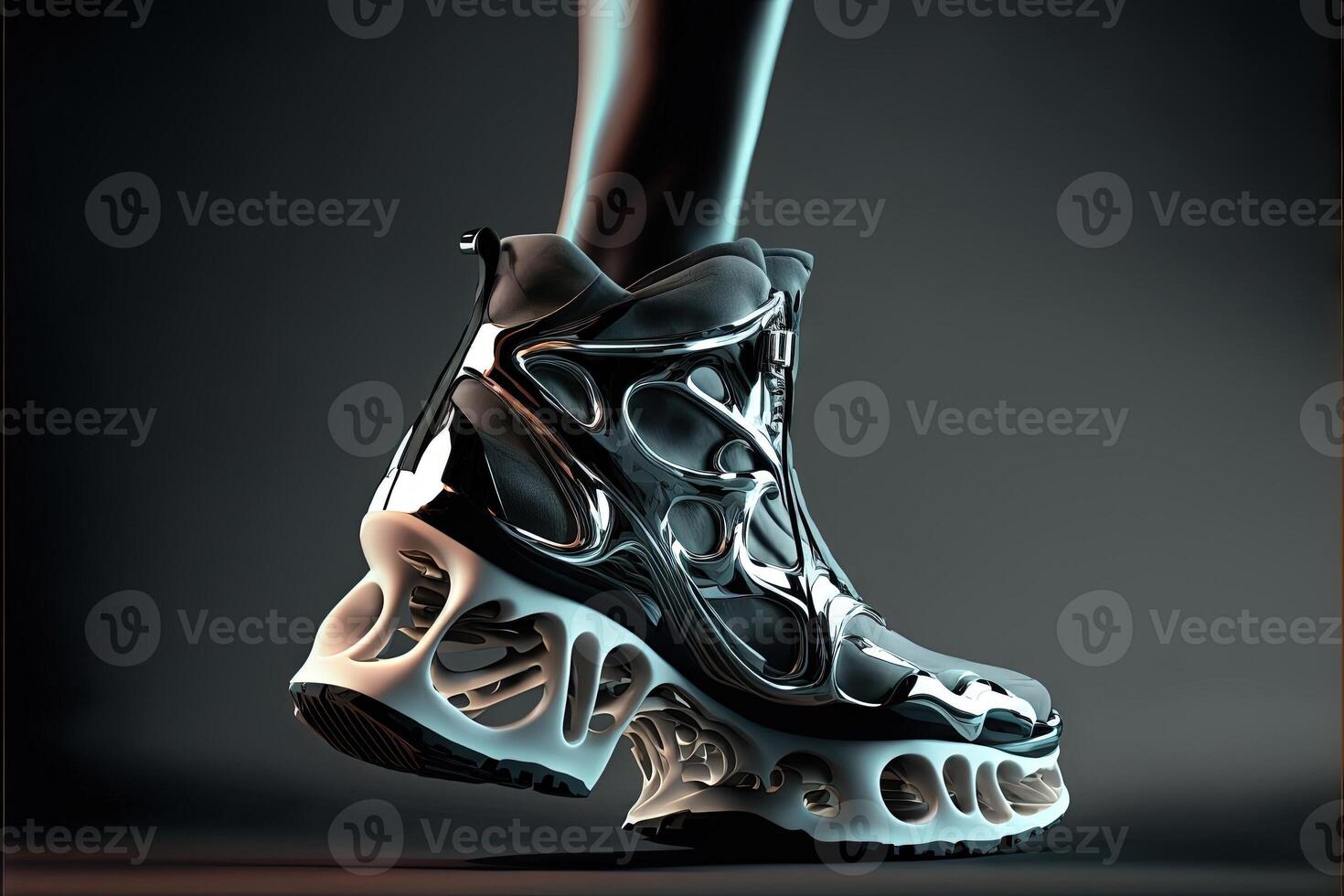 techno wireless smart shoes of the future photo