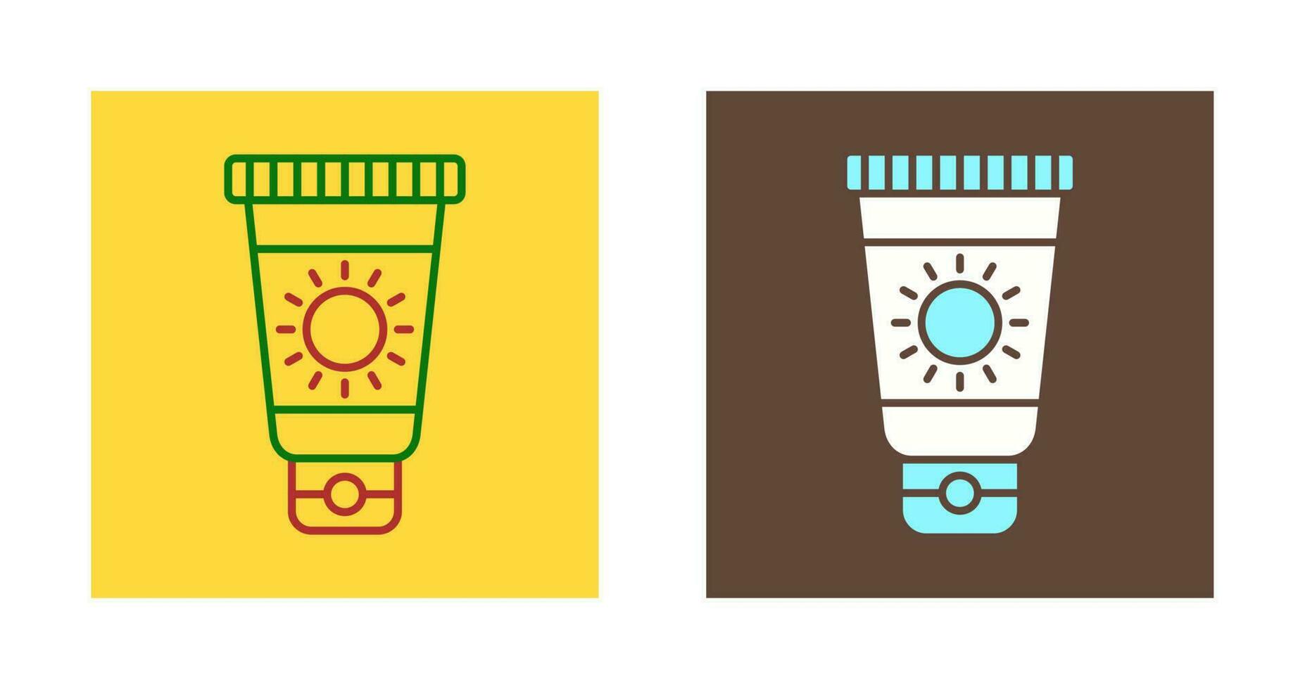 Sun Cream Vector Icon