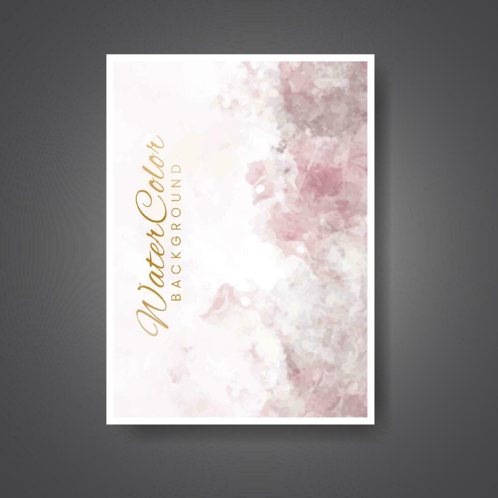 Cards with watercolor background. Design for your cover, date, postcard, banner, logo. vector