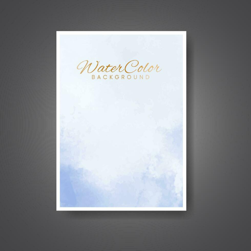 Cards with watercolor background. Design for your cover, date, postcard, banner, logo. vector